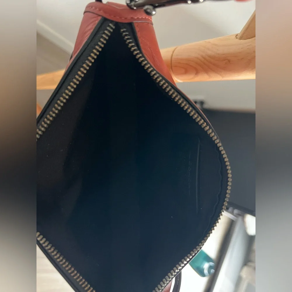 Coach Heritage Convertible Crossbody Wristet Pouch Preloved Terracotta - Picture 10 of 10